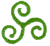 Celtic triple spiral