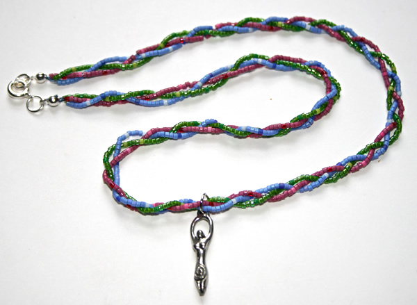 Beading: Multicolour childbirth-themed necklace