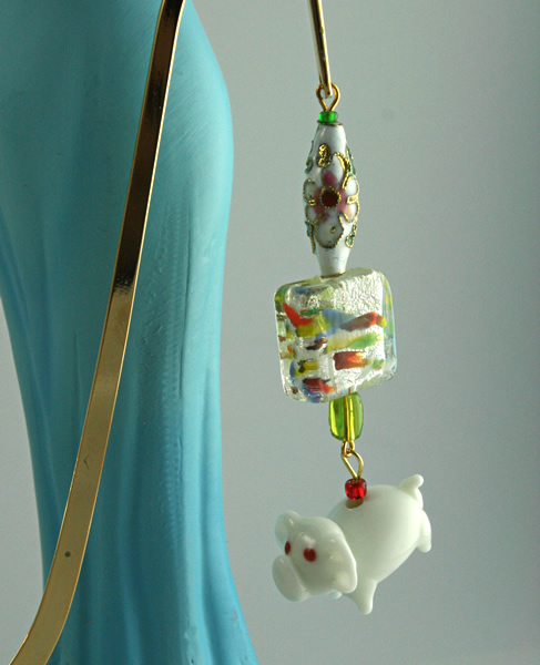 Pig in Watercolour bookmark, model, md