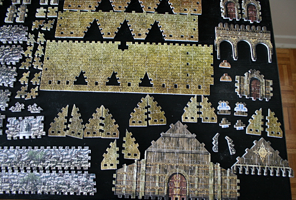 Golden Hall, Edoras, LotR, assembled pieces 1, med