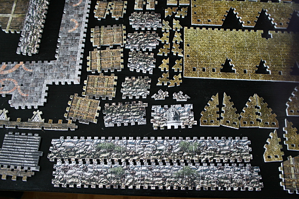 Golden Hall, Edoras, LotR, assembled pieces 3, med