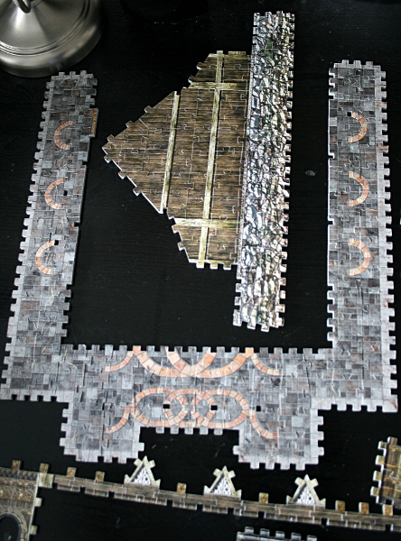 Golden Hall, Edoras, LotR, assembled pieces 6, med