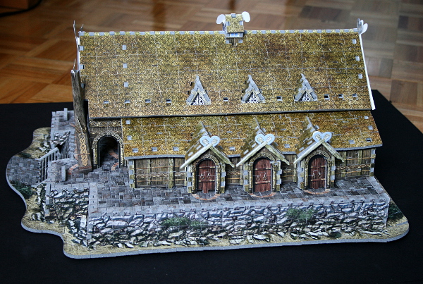 Golden Hall, Edoras, LotR, assembled side 1, med