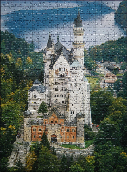 Neuschwanstein Castle, Bavaria, Germany, med