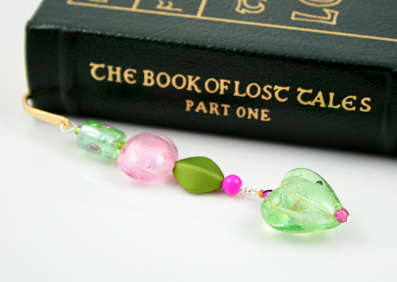 Bookmark heart of summer meadow, book, med