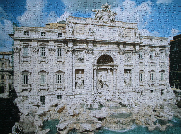 Trevi Fountain, Italy, med