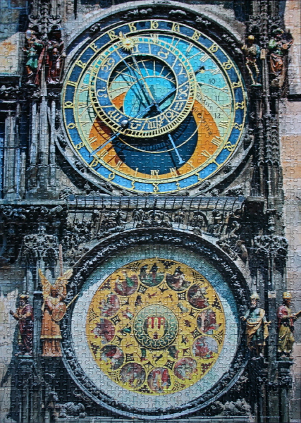 Astronomical Clock, Prague, Czech Republic, med