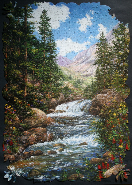 Mountain Waterfall, med
