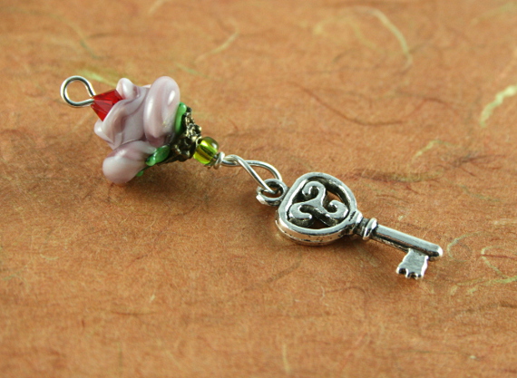 Blessingway bead - Dusty rose key, earth, md