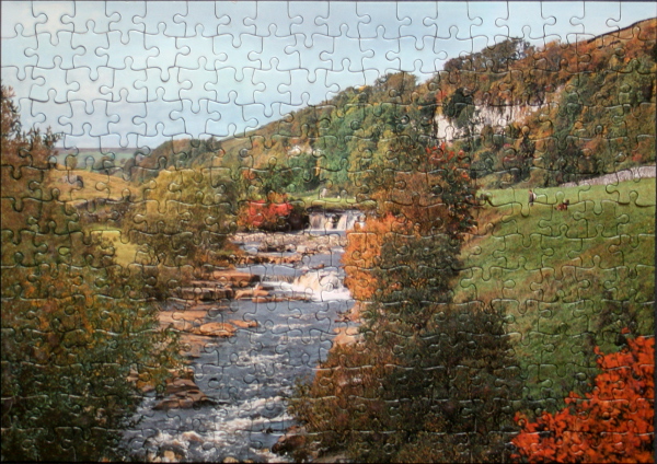 River Swale, Yorkshire, England, med