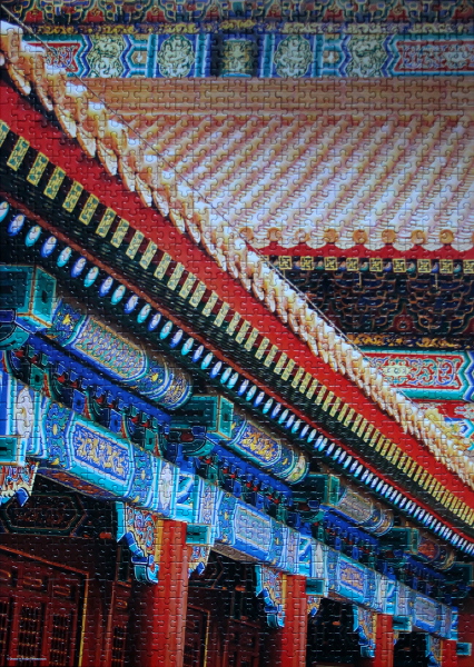 Detail of Roof on a Chinese Temple, med