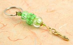 Keychain - Green Spring Morning Goddess, sm