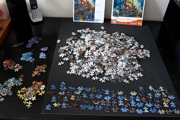 Foxfire puzzle - pieces separated start, med