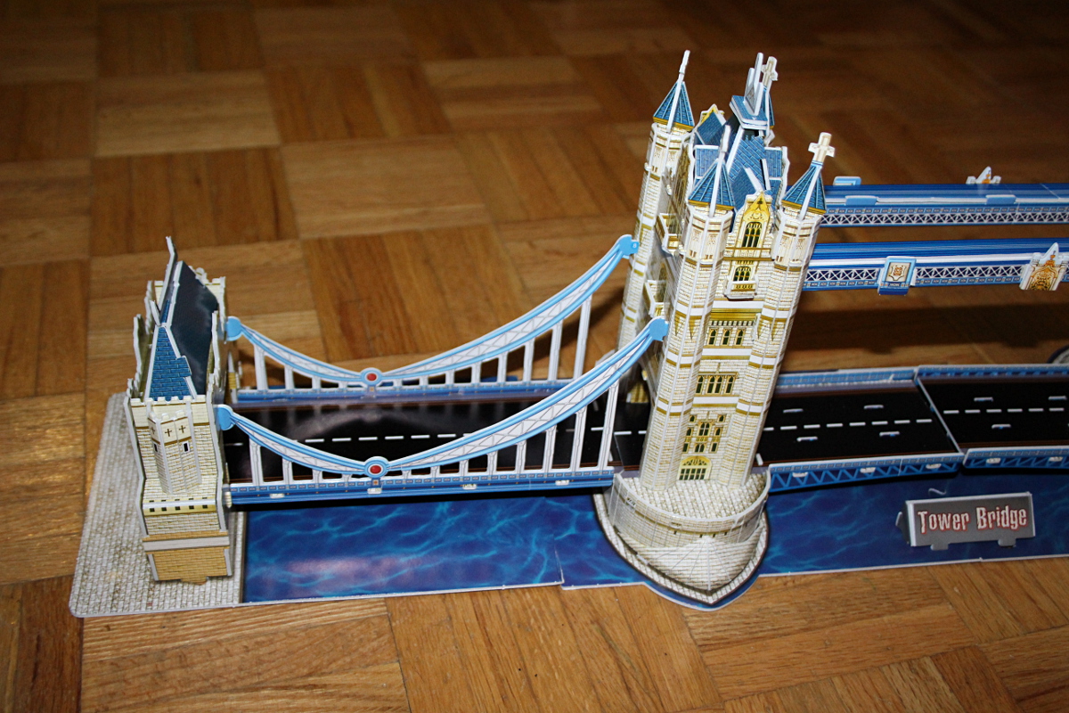 Puzzle 3D Torre Bridge Torre de Londres Rio Támesis Rompezacebezas j74 